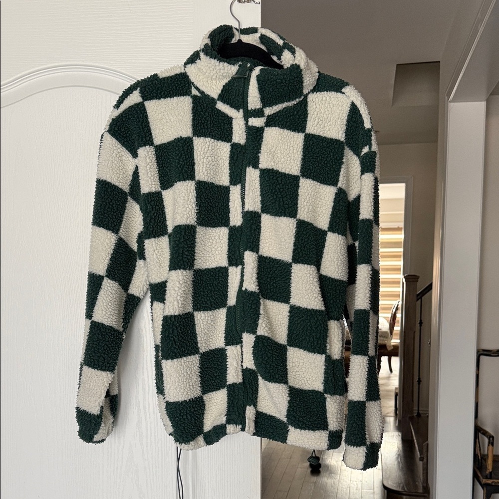 Checkered Fleece Jacket